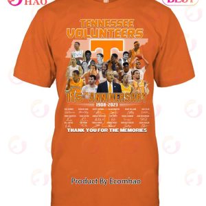 Tennessee Volunteers 115th Anniversary 1908 – 2023 Thank You For The Memories Hoodie