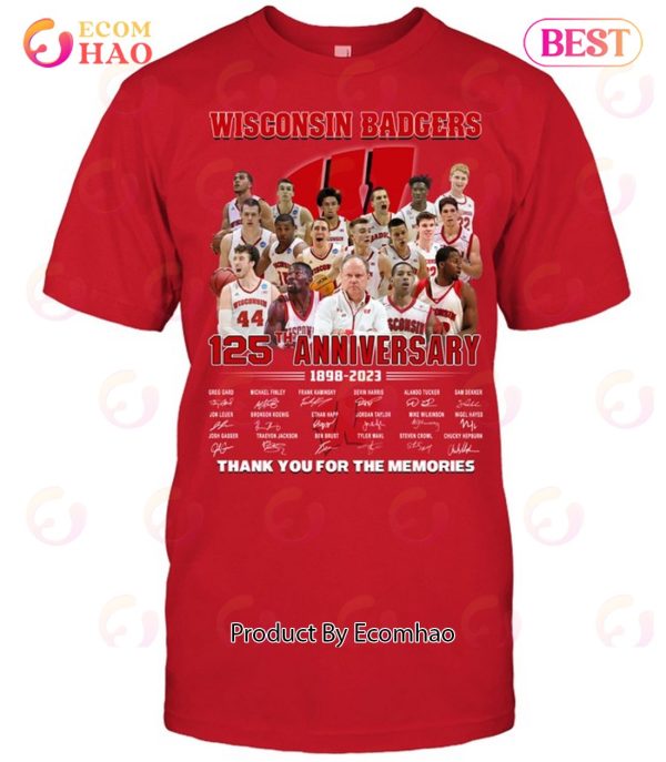 Wisconsin Badgers 125th Anniversary 1898 – 2023 Thank You For The Memories Hoodie