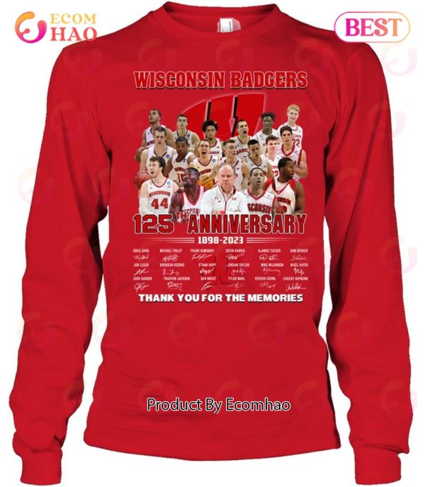 Wisconsin Badgers 125th Anniversary 1898 – 2023 Thank You For The Memories Hoodie