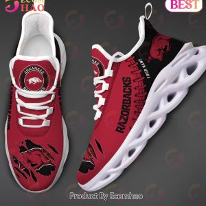NCAA Arkansas Razorbacks Personalized Max Soul Shoes Custom Name
