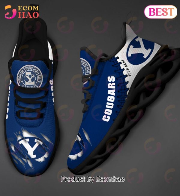 NCAA BYU Cougars football Personalized Max Soul Shoes Custom Name