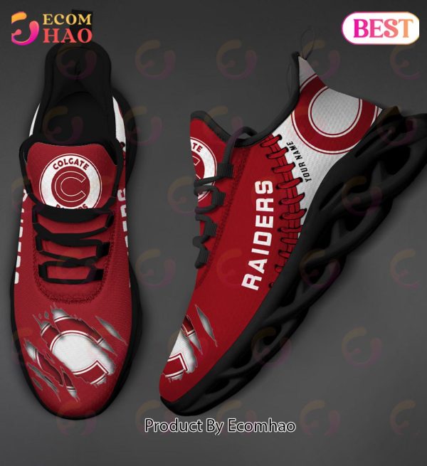 NCAA Colgate Raiders Personalized Max Soul Shoes Custom Name