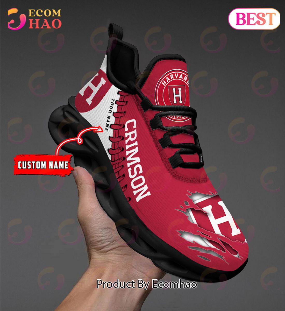 NCAA Illinois Fighting Illini Personalized Max Soul Shoes Custom Name