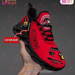 NCAA Louisville Cardinals Personalized Max Soul Shoes Custom Name