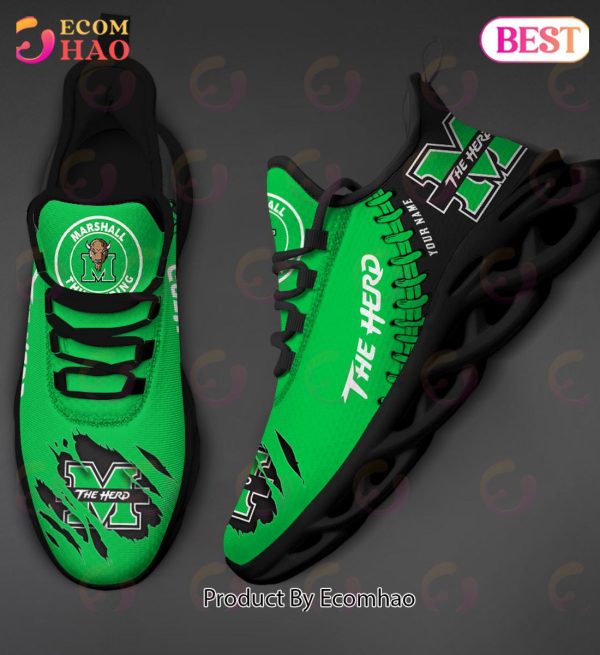 NCAA Marshall Thundering Herd Personalized Max Soul Shoes Custom Name