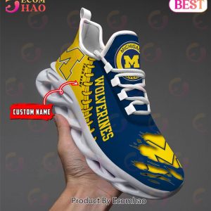 NCAA Michigan Wolverines Personalized Max Soul Shoes Custom Name