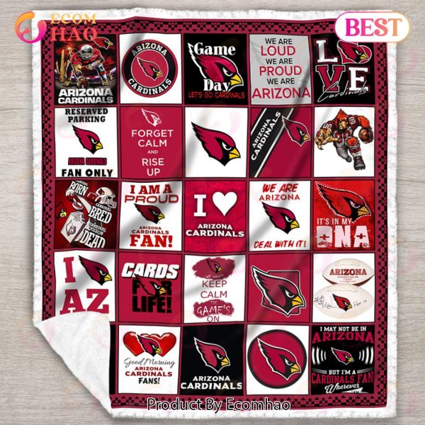 Arizona Cardinals Quilt, Blanket NFL