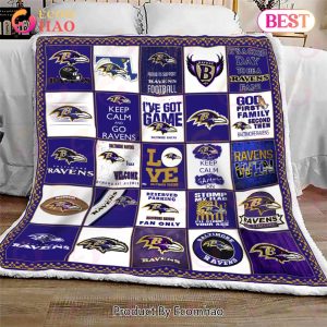 Baltimore Ravens Quilt, Blanket NFL