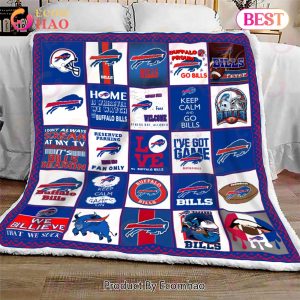 Buffalo Bills Quilt, Blanket NFL