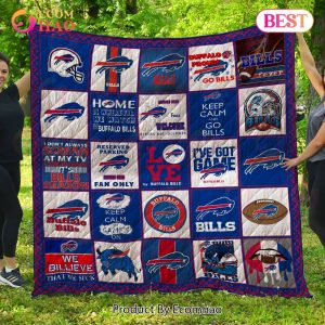 Buffalo Bills Quilt, Blanket NFL