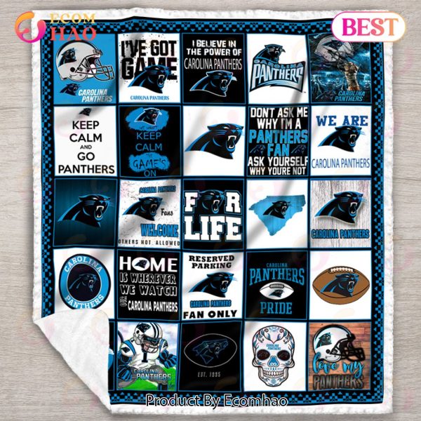Carolina Panthers Quilt, Blanket NFL