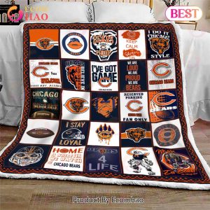Chicago Bears Quilt, Blanket NFL