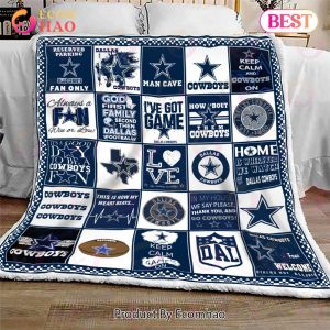 Dallas Cowboys Quilt, Blanket NFL