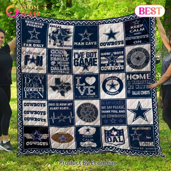 Dallas Cowboys Quilt, Blanket NFL