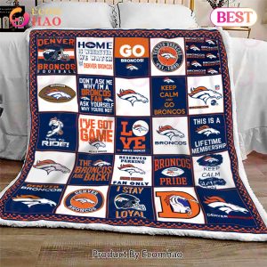 Denver Broncos Quilt, Blanket NFL