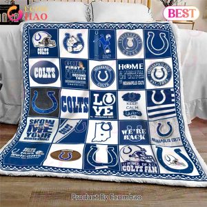 Indianapolis Colts Quilt, Blanket NFL