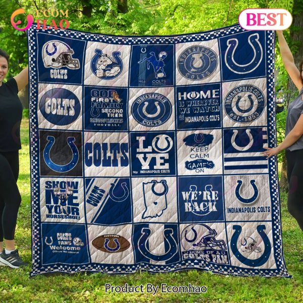 Indianapolis Colts Quilt, Blanket NFL