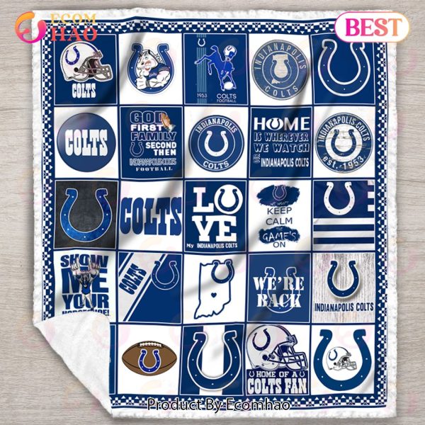 Indianapolis Colts Quilt, Blanket NFL
