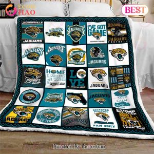 Jacksonville Jaguars Quilt, Blanket NFL