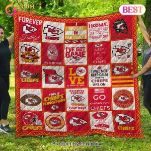 Kansas City Chiefs Quilt, Blanket NFL