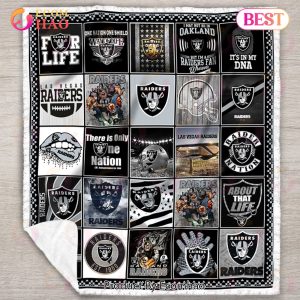 Las Vegas Raiders Quilt, Blanket NFL