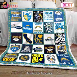 Los Angeles Chargers Quilt, Blanket NFL