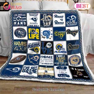 Los Angeles Rams Quilt, Blanket NFL