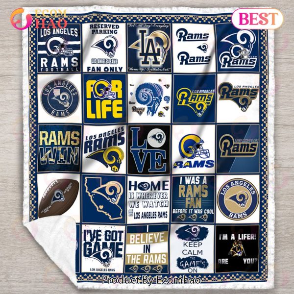Los Angeles Rams Quilt, Blanket NFL