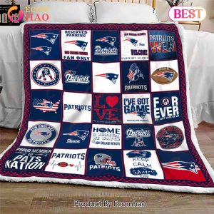 New England Patriots Quilt, Blanket NFL