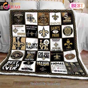 New Orleans Saints Quilt, Blanket NFL