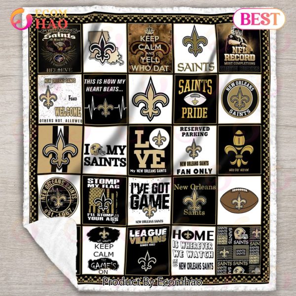 New Orleans Saints Quilt, Blanket NFL