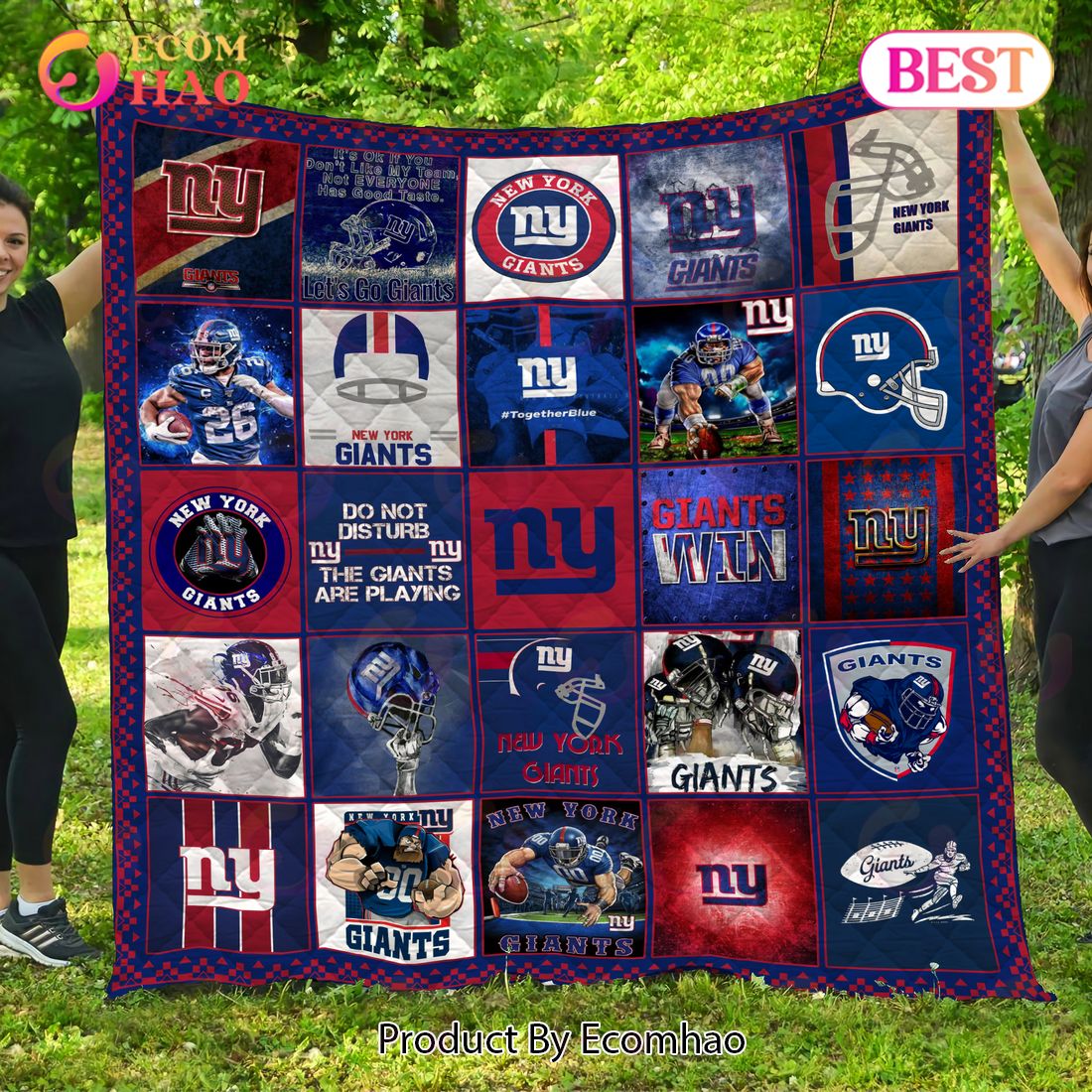 New York Giants Quilt, Blanket NFL