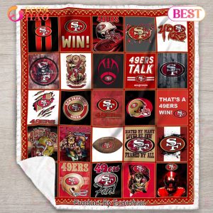 San Francisco 49ers Quilt, Blanket NFL