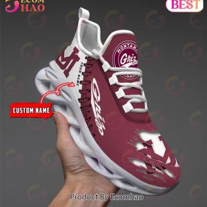 NCAA Montana Grizzlies Personalized Max Soul Shoes Custom Name