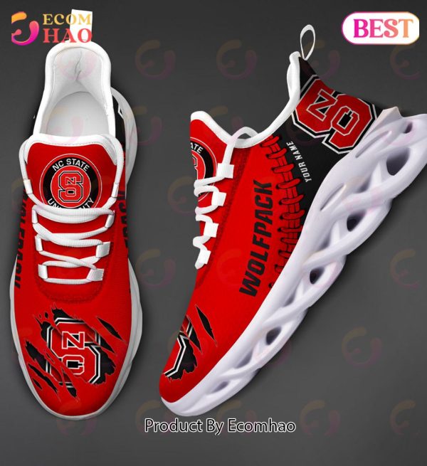 NCAA NC State Wolfpack Personalized Max Soul Shoes Custom Name
