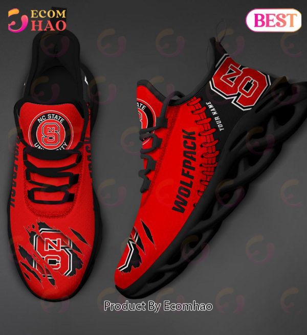 NCAA NC State Wolfpack Personalized Max Soul Shoes Custom Name