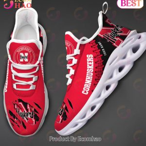 NCAA Nebraska Cornhuskers Personalized Max Soul Shoes Custom Name