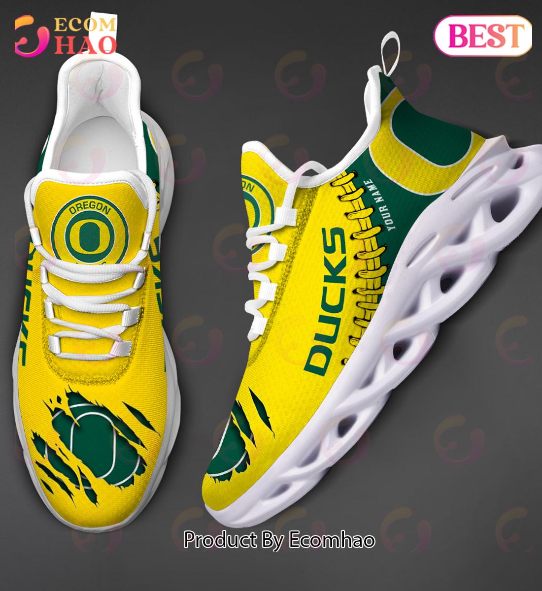 NCAA Oregon Ducks Personalized Max Soul Shoes Custom Name