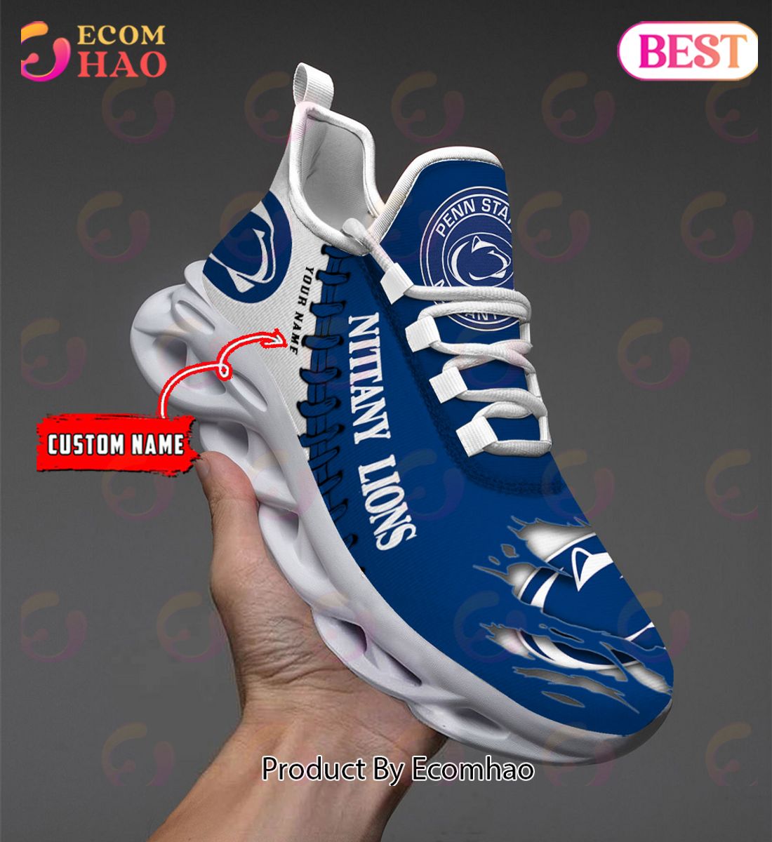 NCAA Penn State Nittany Lions Personalized Max Soul Shoes Custom Name