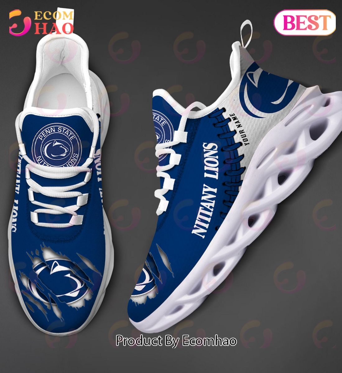 NCAA Penn State Nittany Lions Personalized Max Soul Shoes Custom Name