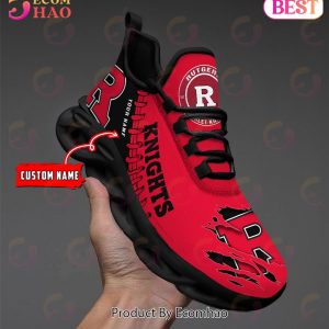 NCAA Rutgers Scarlet Knights Personalized Max Soul Shoes Custom Name