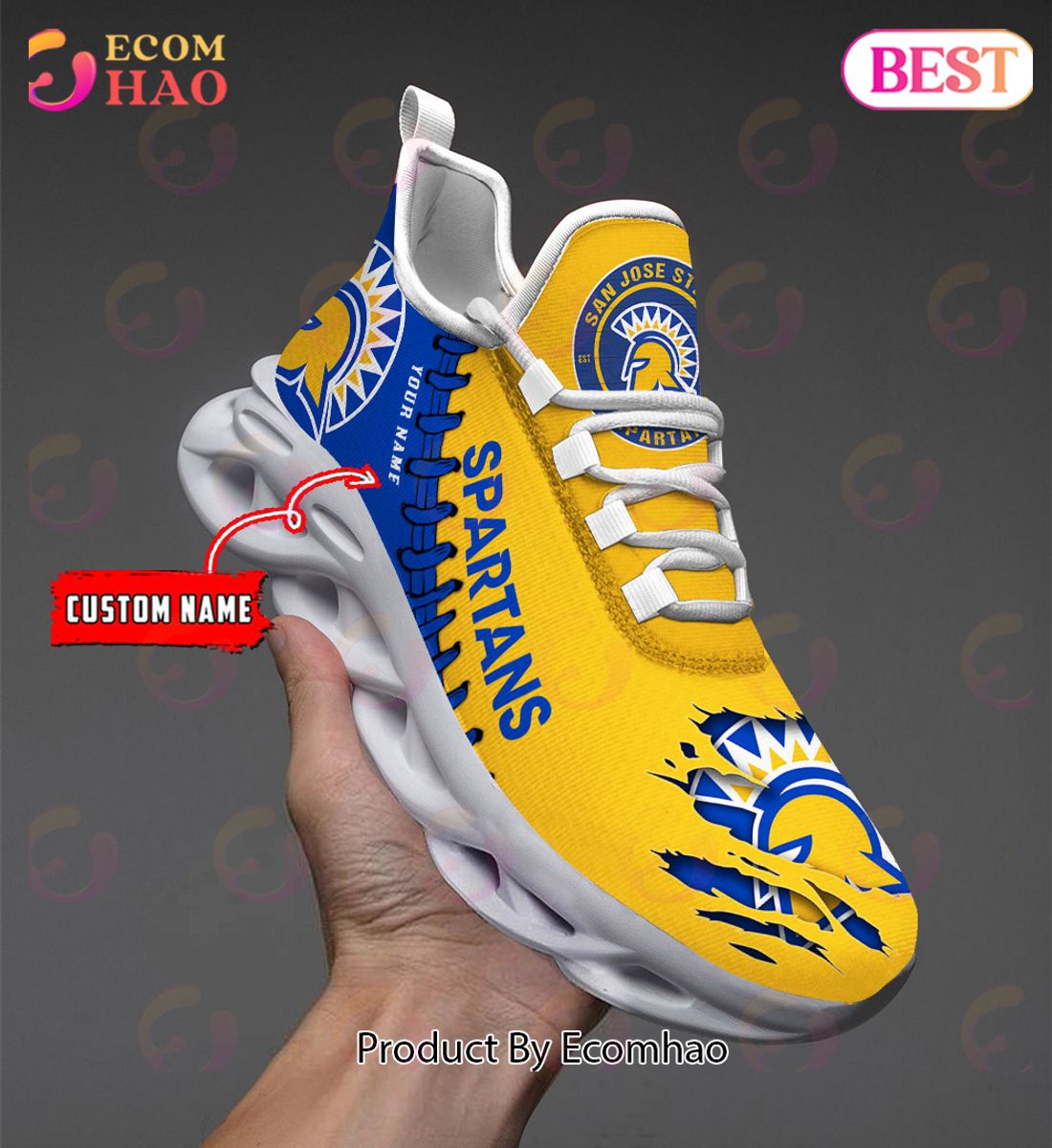 NCAA San Jose State Spartans Personalized Max Soul Shoes Custom Name