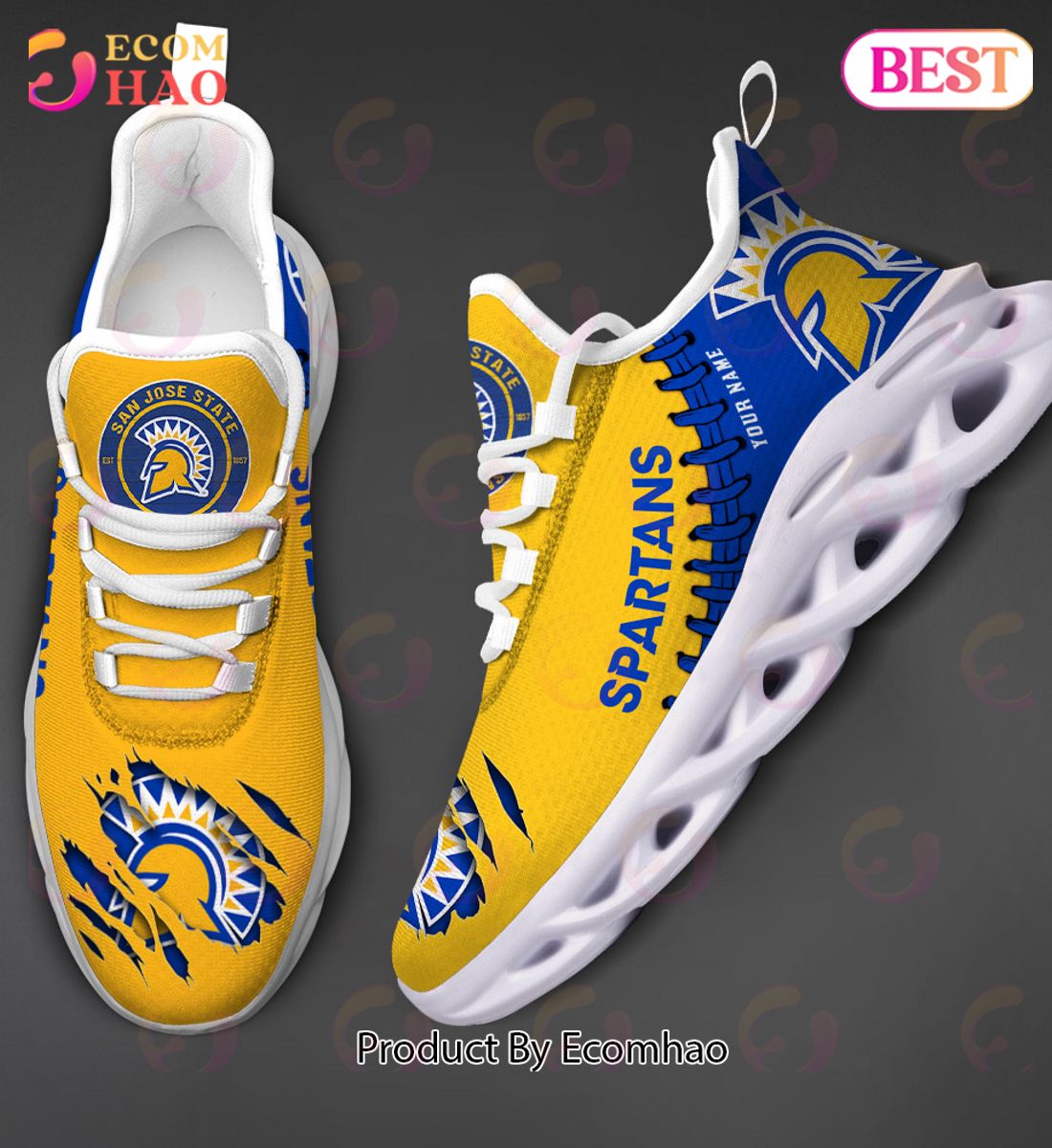 NCAA San Jose State Spartans Personalized Max Soul Shoes Custom Name