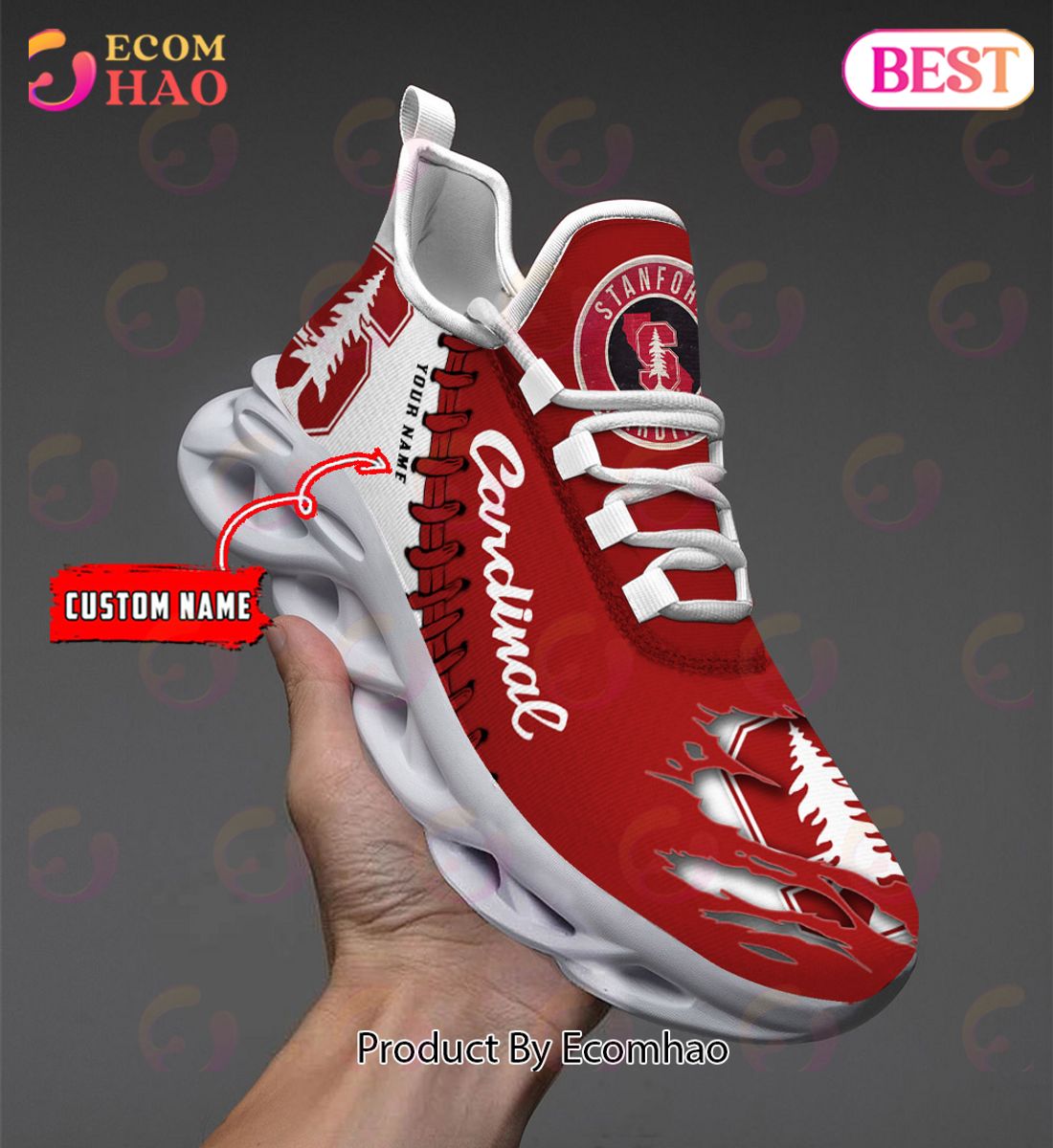 NCAA Temple Owls Personalized Max Soul Shoes Custom Name