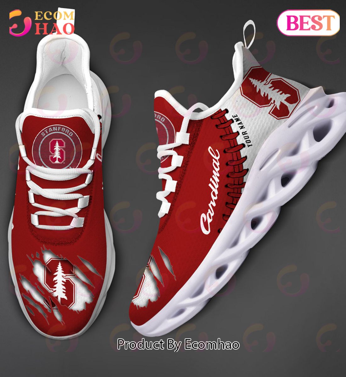 NCAA Stanford Cardinal Personalized Max Soul Shoes Custom Name – 5Q51