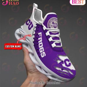 NCAA TCU Horned Frogs Personalized Max Soul Shoes Custom Name