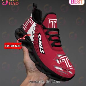 NCAA Temple Owls Personalized Max Soul Shoes Custom Name