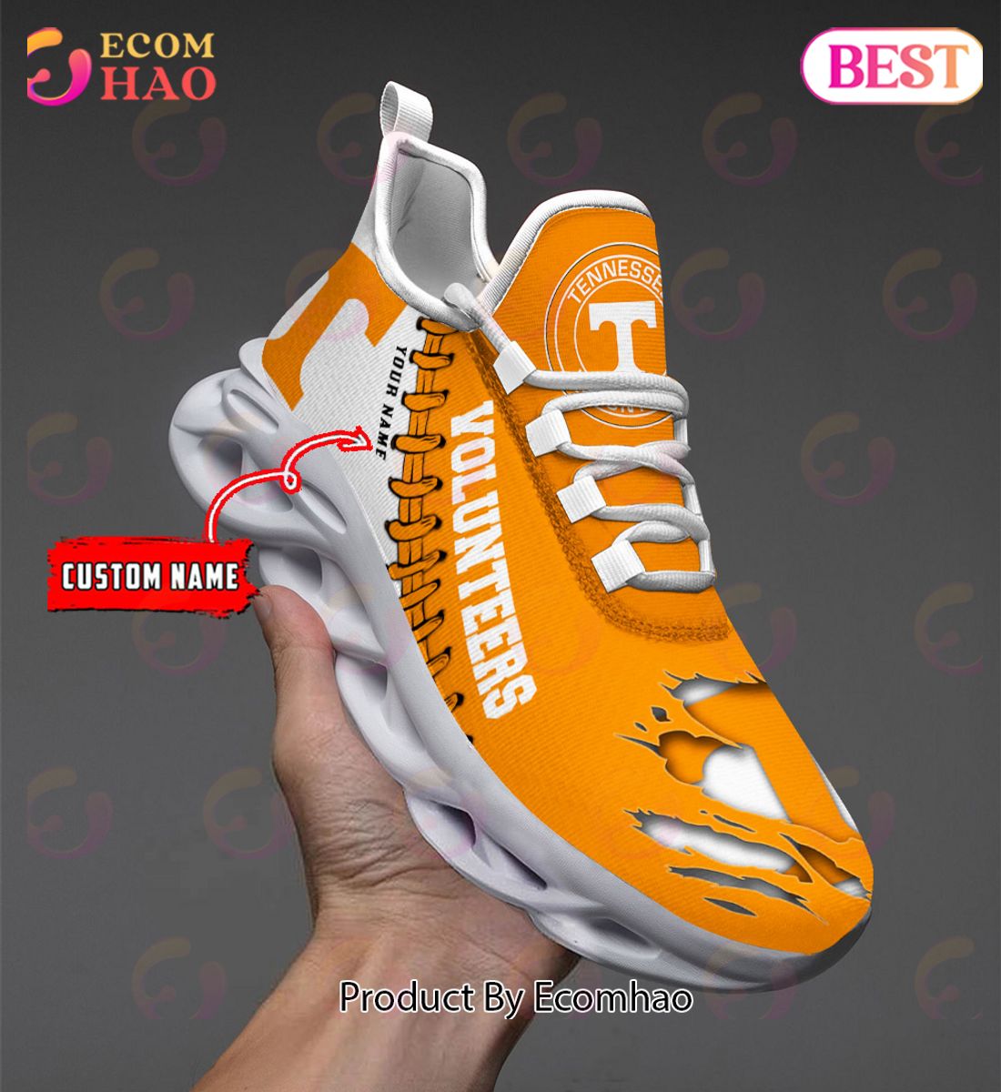 NCAA Tennessee Volunteers Personalized Max Soul Shoes Custom Name