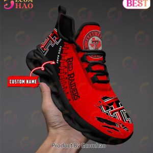 NCAA Texas Tech Red Raiders Personalized Max Soul Shoes Custom Name