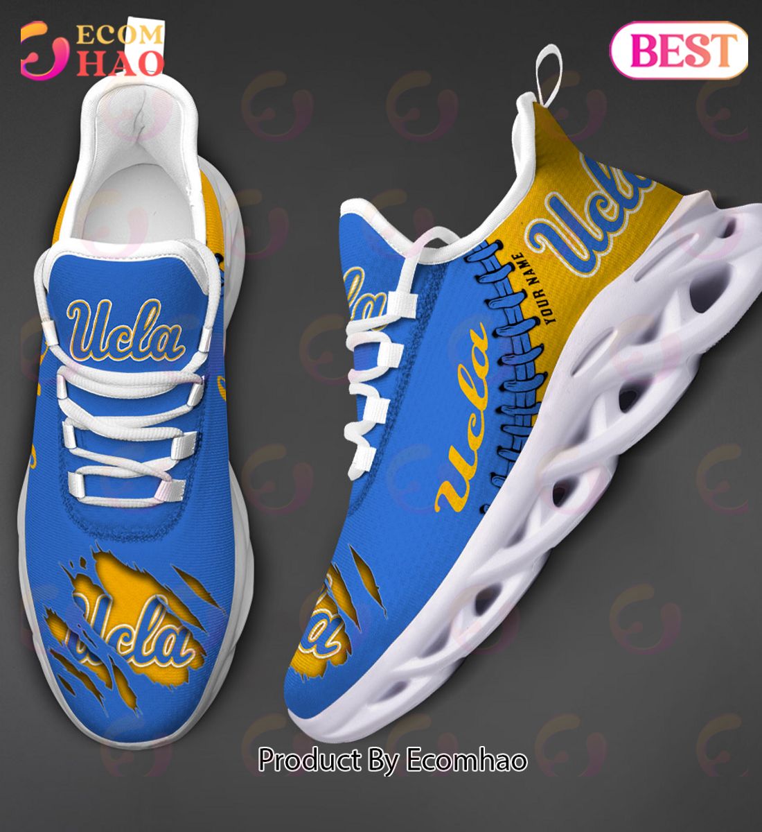 NCAA UCLA Personalized Max Soul Shoes Custom Name